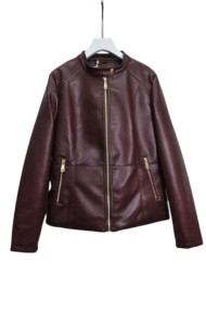 Chaqueta de cuero sintético Tallas Grandes Negro  Marrón Beige 4Colores TY-M9693