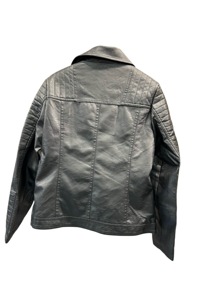 CHAQUETA POLIPIEL CRUZADO CON CUELLO 2COLORES TY-M9687