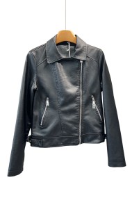 CHAQUETA MOTO DE CUERO NEGRA 3COLORES TY-M9123