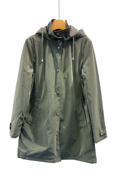 ABRIGO IMPERMEABLE CON CAPUCHA  2COLORES TY-Z56013