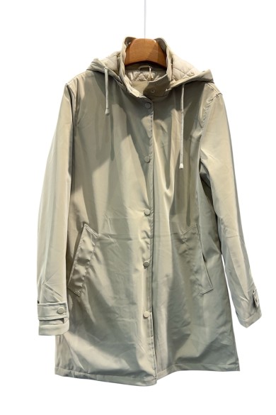 ABRIGO IMPERMEABLE CON CAPUCHA  2COLORES TY-Z56013
