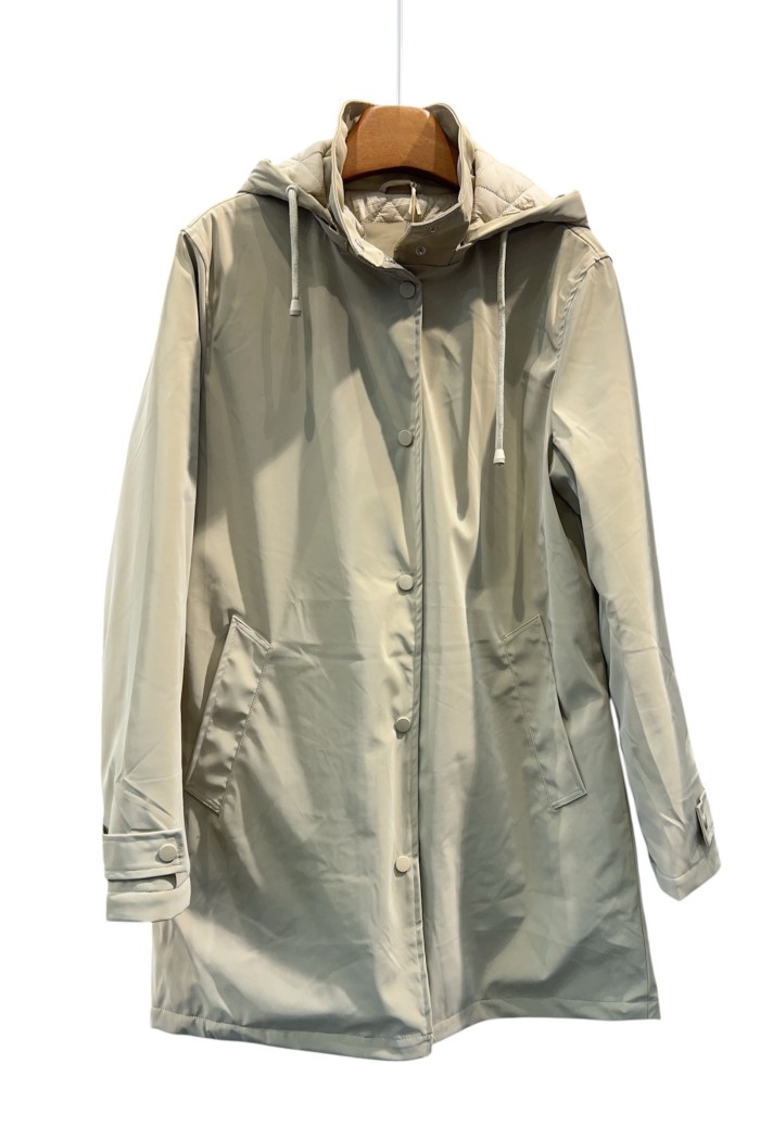 ABRIGO IMPERMEABLE CON CAPUCHA  2COLORES TY-Z56013