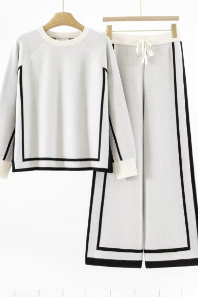 CONJUNTO DE PUNTO CON DETALLE DE RIBETE CONTRASTANTE DBT-F2324