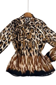 CAMISA DE MANGA LARGA ESTAMPADO ANIMAL PRINT LEOPARDO TY-1060