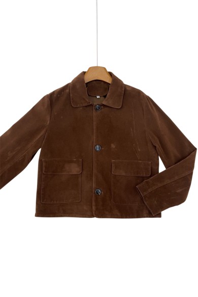 CHAQUETA DE POLIPIEL ANTELINA  CON BOLSILLOS 3COLORES TY-M9217