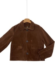 CHAQUETA DE POLIPIEL ANTELINA  CON BOLSILLOS 3COLORES TY-M9217