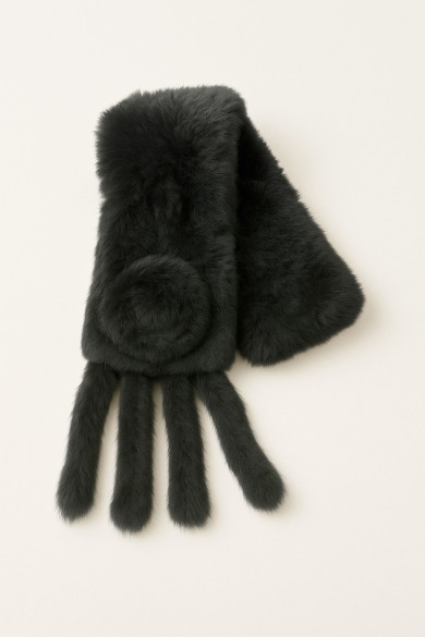 BUFANDA DE CONEJO REX CON DISEÑO FLORAL TB-829