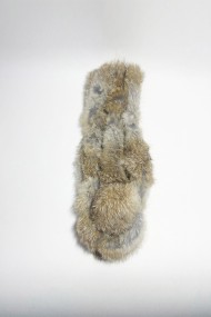 BUFANDA DE PELO DE CONEJO CON BOLA TB-837