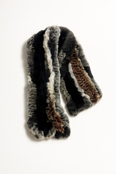 BUFANDA DE CONEJO REX MULTICOLOR TB-853