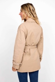 CHAQUETA TIPO TRENCH CLÁSICA CON CINTURÓN FBZMA1513