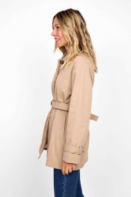 CHAQUETA TIPO TRENCH CLÁSICA CON CINTURÓN FBZMA1513
