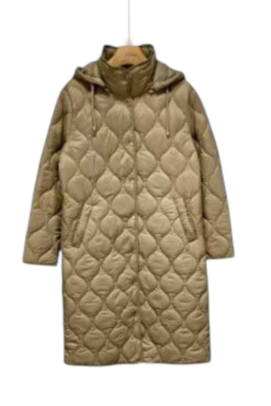 ABRIGO ACOLCHADO FINA LARGA CON CAPUCHA DESMONTABLE TY-Z56570