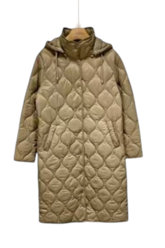 ABRIGO ACOLCHADO FINA LARGA CON CAPUCHA DESMONTABLE TY-Z56570