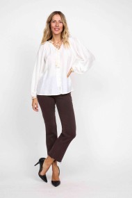 BLUSA BOHO CRUDA CON LAZO Y DETALLE BORDADO FBZMA1500