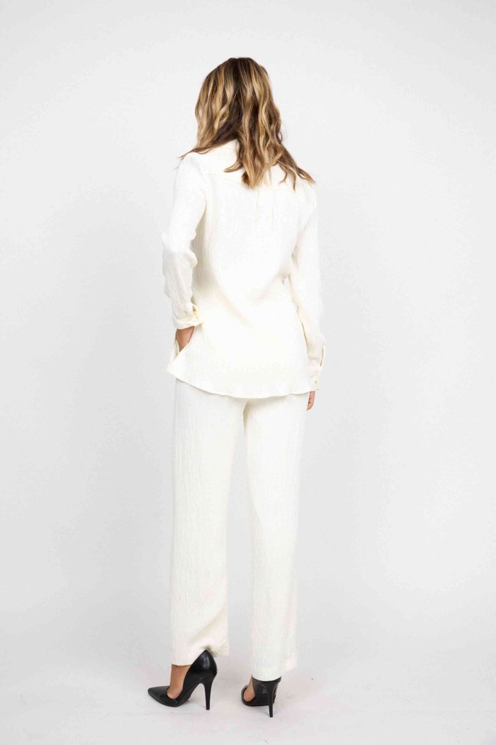 CONJUNTO DOS PIEZAS CRUDO CAMISA Y PANTALÓN FBZMA1525/1520