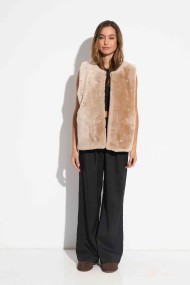CHALECO PELO  CORDERO RASURADO TB-PC202436-1