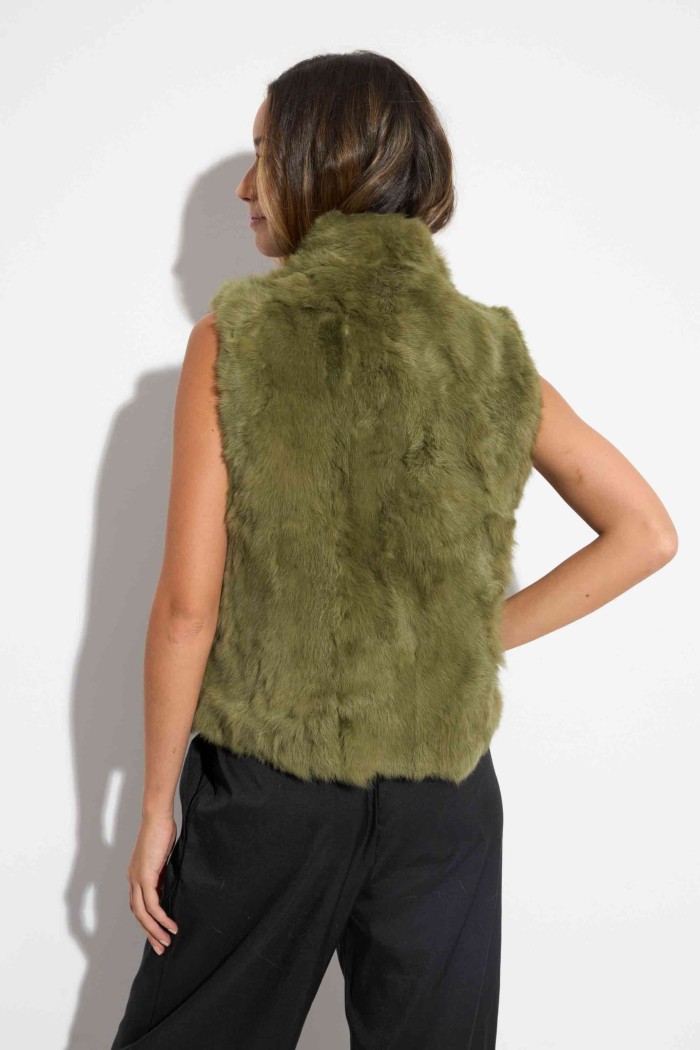 CHALECO PELO DE CONEJO  PC-LLL5486-29