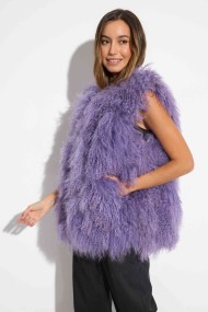 CHALECO PELO DE CORDERO TB-MJ2411251316 LILA