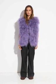 CHALECO PELO DE CORDERO TB-MJ2411251316 LILA