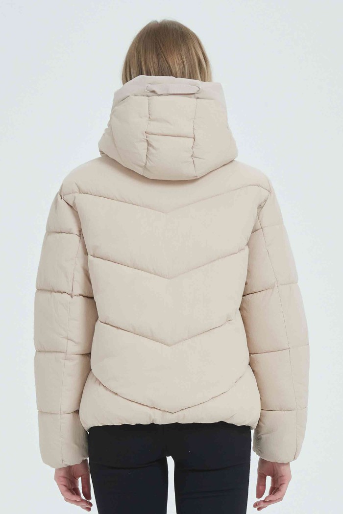 CHAQUETA ACOLCHADA CON CAPUCHA 4 COLORES OBRF2002