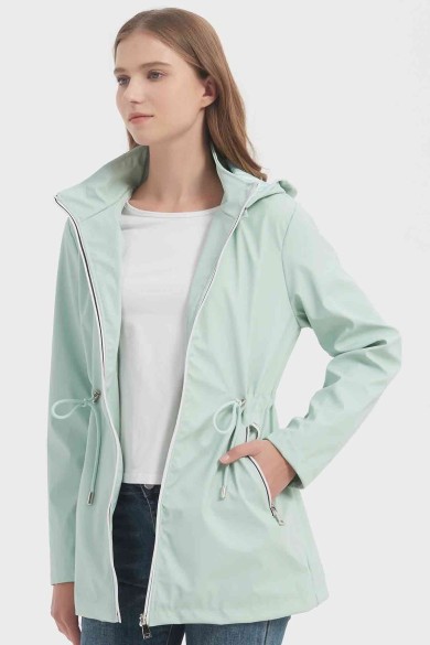 CHAQUETA IMPERMEABLE CON CAPUCHA 2 COLORES OBRF2056