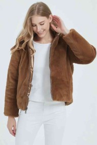 CHAQUETA ACOLCHADA CORTA EFECTO METALIZADO 3COLORES OBRF2037