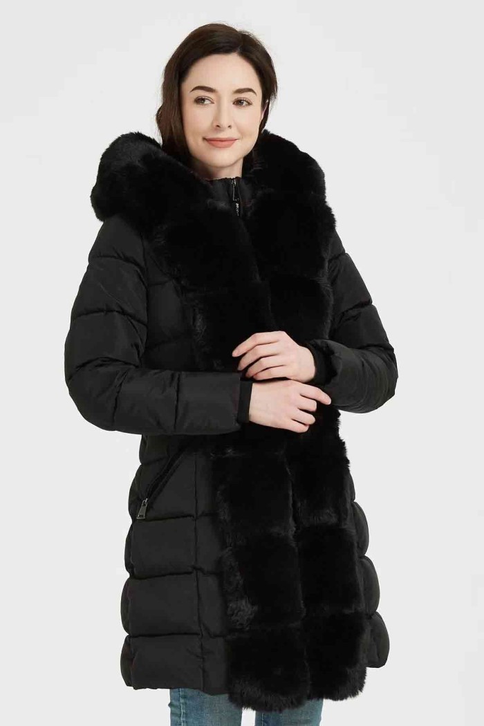 ABRIGO ACOLCHADO NEGRO OBRF304