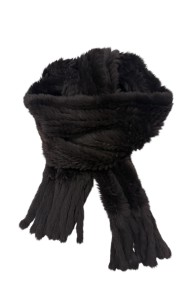 BUFANDA DE PELO DE CONEJO MARRON PC-ZHU6799