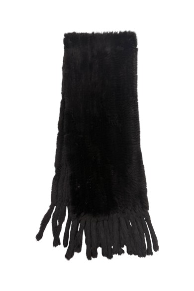 BUFANDA DE PELO DE CONEJO MARRON PC-ZHU6799