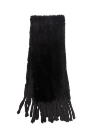 BUFANDA DE PELO DE CONEJO MARRON PC-ZHU6799