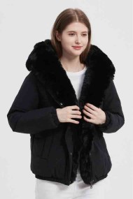 CAZADORA ACOLCHADA CON CUELLO DE PELO SINTÉTICO 3 COLORES OBRF2073