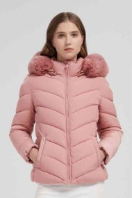 CHAQUETA ACOLCHADA CORTA CON CAPUCHA 3COLORES OBRF2077