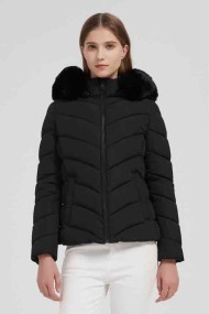 CHAQUETA ACOLCHADA CORTA CON CAPUCHA 3COLORES OBRF2077