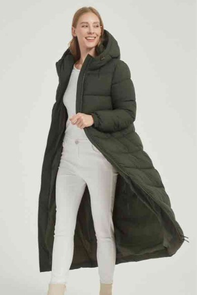 ABRIGO ACOLCHADO LARGO CON CAPUCHA 3COLORES OBRF2083