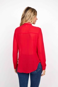 BLUSA CON LAZO AL CUELLO ROJO FBZMR22355