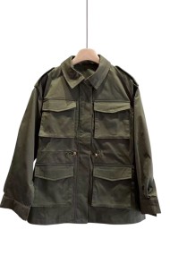 CHAQUETA SAFARI MULTIBOLSILLOS VERDE KAKI FBZMA1570