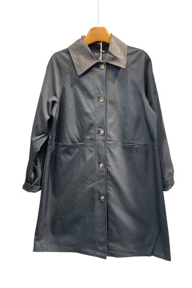ABRIGO CON CUELLO NEGRO 3COLORES TY-Z56583