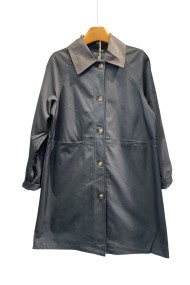 ABRIGO CON CUELLO NEGRO 3COLORES TY-Z56583