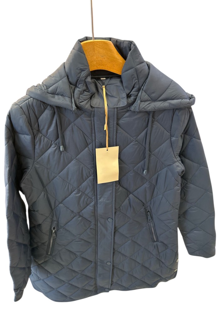 CHAQUETA ACOLCHADA CON CAPUCHA 4 COLORESTY-Z56573