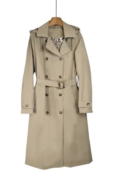 GABARDINA CON FORRO ANIMAL PRINT Y CAPUCHA DESMONTABLE TY-Z56578-1