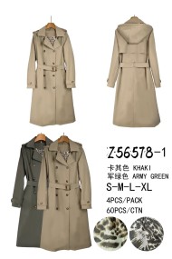 GABARDINA CON FORRO ANIMAL PRINT Y CAPUCHA DESMONTABLE TY-Z56578-1