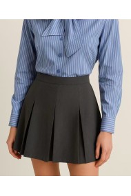 FALDA CORTA PLISADA GRIS FBZMR22026