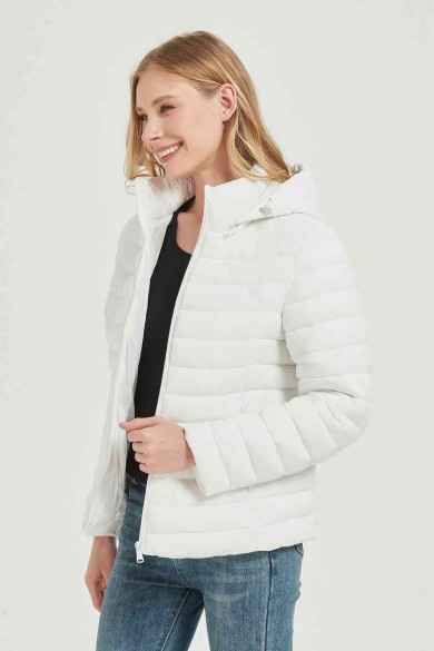 CHAQUETA ACOLCHADA FINA OBRF2015-BLANCA