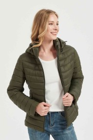 CHAQUETA ACOLCHADA FINA OBRF2015-VERDE KAKI L-4XL