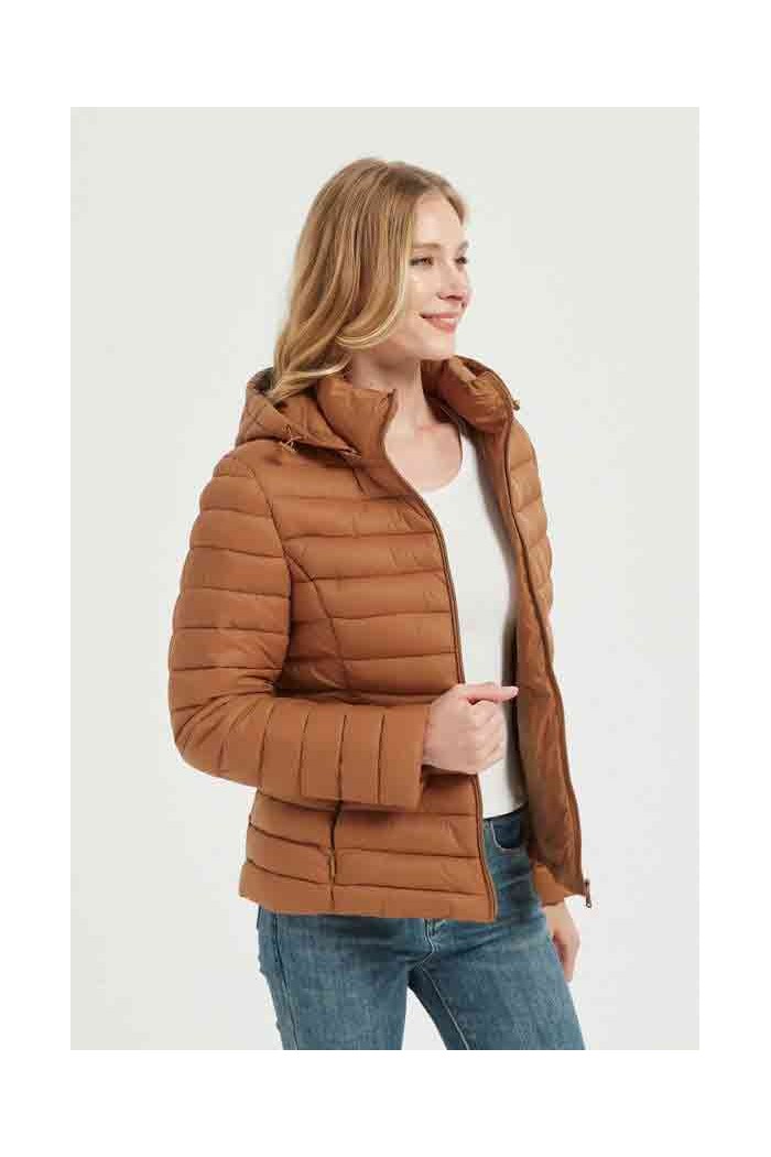 CHAQUETA ACOLCHADA FINA OBRF2015-NARANJA L-4XL