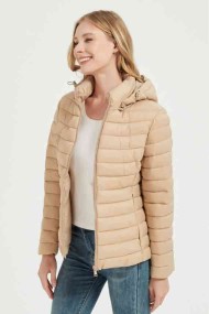 CHAQUETA ACOLCHADA FINA OBRF2015-BEIGE L-4XL