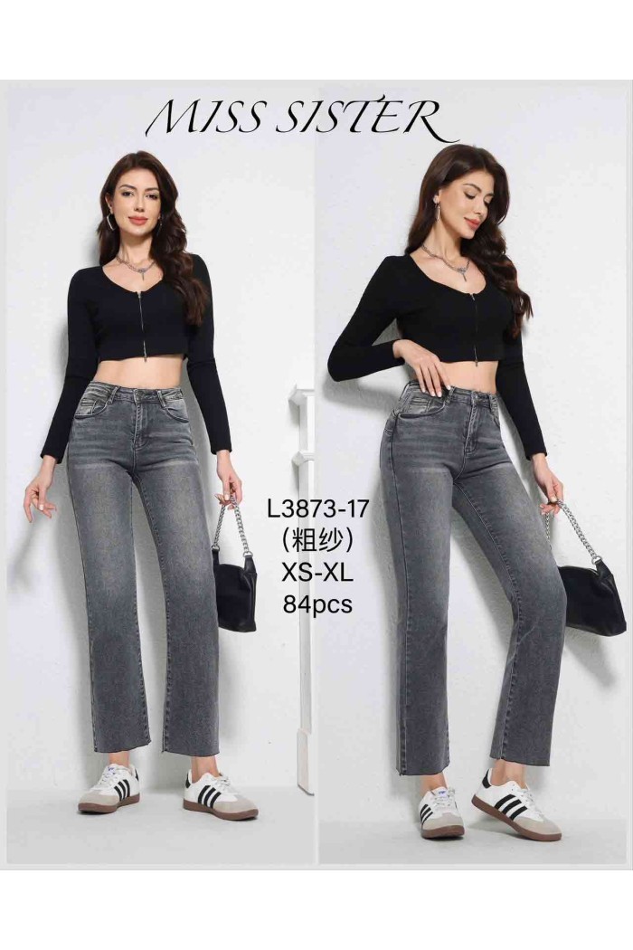 JEANS RECTOS LAVADO GRIS FBZL3873-17