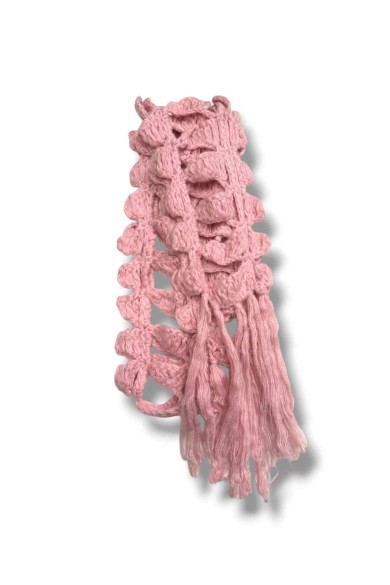 BUFANDA TEJIDA CON EFECTO ONDULADO VARIOS COLORES