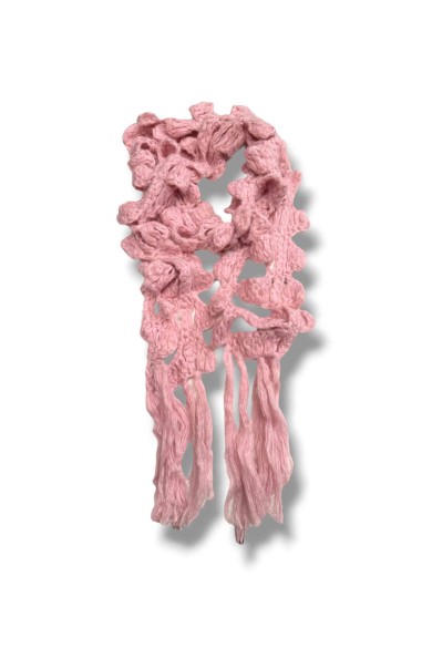 BUFANDA TEJIDA CON EFECTO ONDULADO VARIOS COLORES