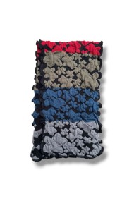 BUFANDA MULTICOLOR CON RELIEVE FLORAL VARIOS COLORES